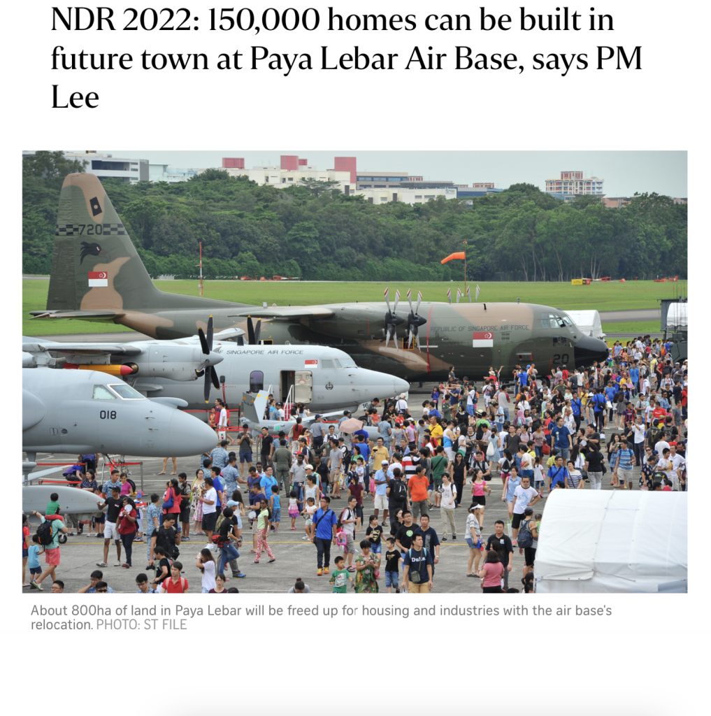 The-Continuum-NDR 2022-150,000 homes can be built in future town at Paya Lebar Air Base, says PM Lee-1