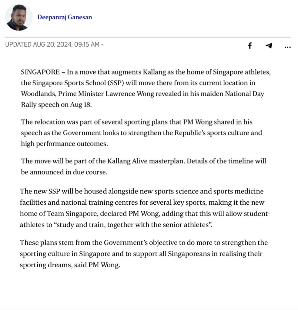 The-Continuum-NDR 2024-Singapore Sports School to move to Kallang; new indoor arena to seat 18,000-2